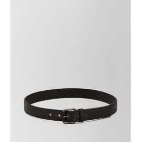 葆蝶家/Bottega Veneta 深咖啡色编织皮带 407396V46502006