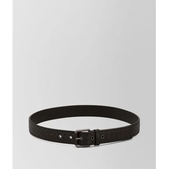 葆蝶家/Bottega Veneta 深咖啡色编织皮带 407396V46502006