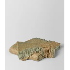 葆蝶家/Bottega Veneta 橄榄绿浅绿色羊驼毛和羊毛混纺KAUNIS盖毯 4334694V8123367