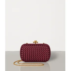 葆蝶家/Bottega Veneta INTRECCIATO编织 IMPERO CHAIN KNOT手拿包 498478VG0HH6209