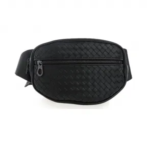 葆蝶家/Bottega Veneta 男士 深蓝色 牛皮 腰包 520452-V465X-4097