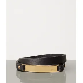 葆蝶家/Bottega Veneta 纯银和NAPPA小羊皮手镯 575021VAHU71000