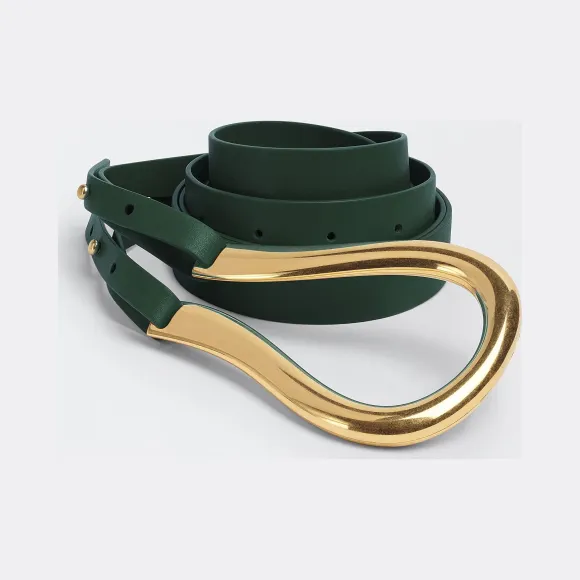 葆蝶家/Bottega Veneta 女士-皮带-小皮具-马衔扣腰带 577040VMAU13035