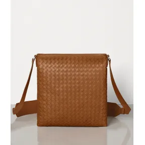 葆蝶家/Bottega Veneta 小号编织牛皮邮差包 577534VBOC62628