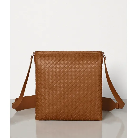 葆蝶家/Bottega Veneta 小号编织牛皮邮差包 577534VBOC62628