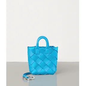 葆蝶家/Bottega Veneta NTRECCIATO编织小羊皮双色吊坠 577779V395B4813