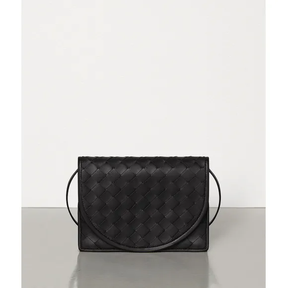 葆蝶家/Bottega Veneta INTRECCIATO编织小羊皮和小牛皮迷你斜挎包 577812VO0BH8803
