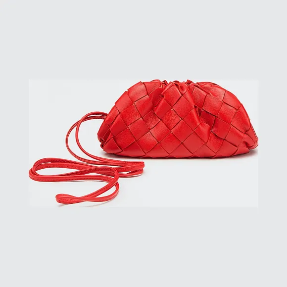 葆蝶家/Bottega Veneta 红鞋色 零钱包 577816-VCPP1-6408