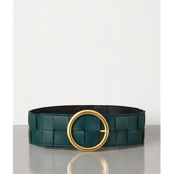 葆蝶家/Bottega Veneta INTRECCIATO编织小羊皮腰带 577933VMAY23025