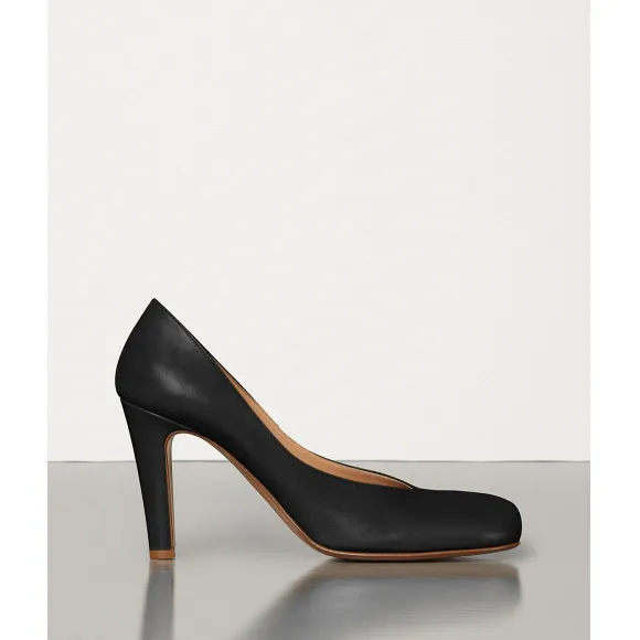 葆蝶家/Bottega Veneta LAVILLE小牛皮BLOC高跟鞋 578330VBPJ01000