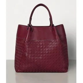 葆蝶家/Bottega Veneta INTRECCIO编织小羊皮The QUAD 购物袋 578340VMAY16206