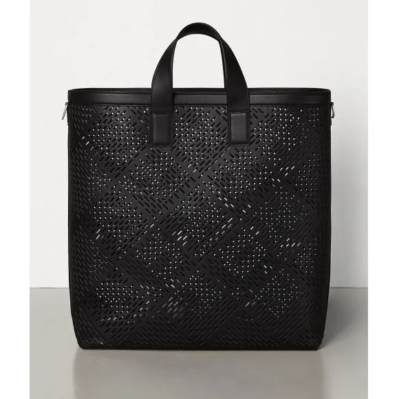 葆蝶家/Bottega Veneta 大号镂空哑光小牛皮托特购物袋 578350VMAV01000