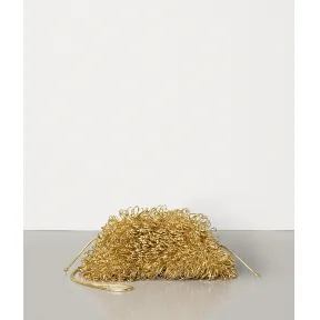 葆蝶家/Bottega Veneta 金属质感羔羊皮THE SPONGE POUCH 20手拿包 585852VCQA08011