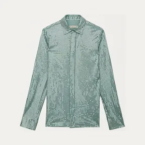 葆蝶家/Bottega Veneta 丝缎针织装饰衬衫 586976VKFI01604