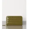 葆蝶家/Bottega Veneta 中号INTRECCIATO编织SPAZZOLATO小牛皮拉链钱包 588768VMBI12855