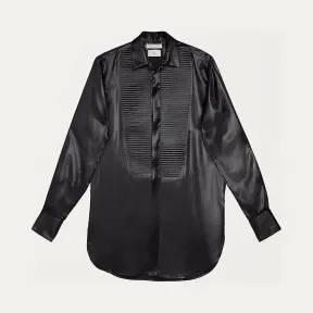 葆蝶家/Bottega Veneta 漆面丝缎衬衫 589202VKFN01000