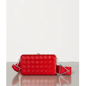 葆蝶家/Bottega Veneta INTRECCIATO编织SPAZZOLATO小牛皮邮差包 590220VMBI38913