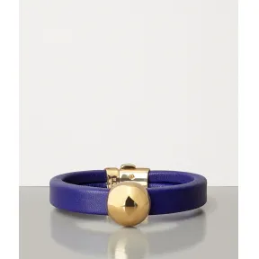 葆蝶家/Bottega Veneta 镀金纯银和NAPPA小羊皮手链 590464VAHUA5121