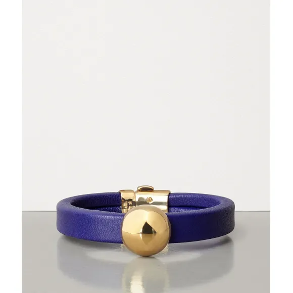 葆蝶家/Bottega Veneta 镀金纯银和NAPPA小羊皮手链 590464VAHUA5121