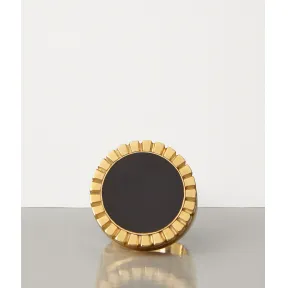 葆蝶家/Bottega Veneta 镀金纯银和珐琅戒指 590902VAHU41000