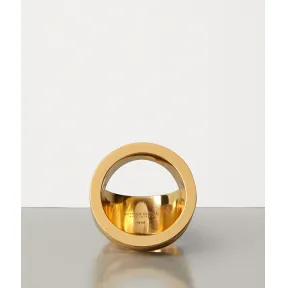 葆蝶家/Bottega Veneta 镀金纯银戒指 591839VAHU08120