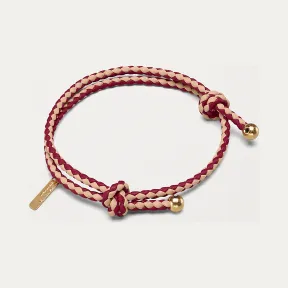 葆蝶家/Bottega Veneta INTRECCIATO编织小羊皮双色手链 591900V395B6912