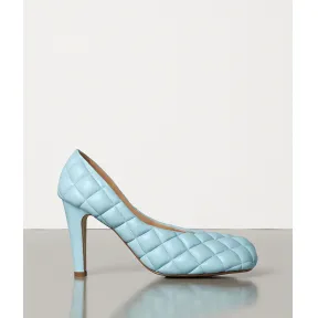 葆蝶家/Bottega Veneta 绗缝DREAM NAPPA小羊皮厚底搭扣高跟鞋 592013VBRR04818