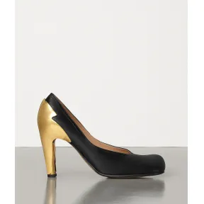 葆蝶家/Bottega Veneta 亮面小牛皮BLOC高跟鞋 592020VBRD01000