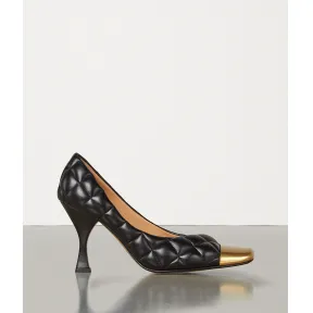 葆蝶家/Bottega Veneta DREAM NAPPA小羊皮厚底高跟鞋 592040VBRR01000