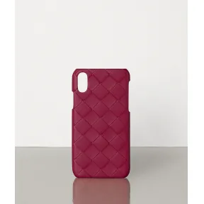 葆蝶家/Bottega Veneta MAXI INTRECCIO编织IPHONE X/XS手机壳 592060VO0BL6213