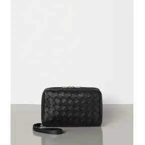 葆蝶家/Bottega Veneta INTRECCIATO编织小羊皮化妆包 592693VO0BI1000