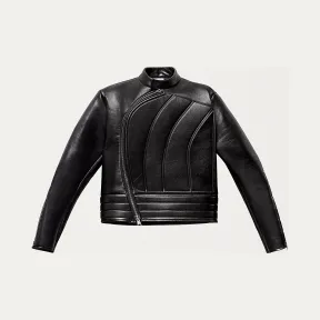 葆蝶家/Bottega Veneta 抛光小牛皮机车夹克 593105VKEB01000