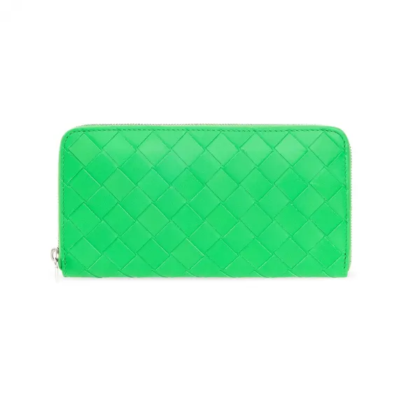 葆蝶家/Bottega Veneta 绿色 100% 小牛 皮质r 男士 钱包 593217-VCPQ4-3724