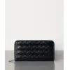 葆蝶家/Bottega Veneta  黑色 牛皮 钱包 593217-VMBI2-8803