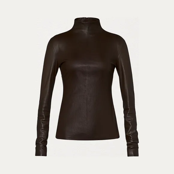 葆蝶家/Bottega Veneta 弹力PLONGÉ皮革上衣 600550VKK408812