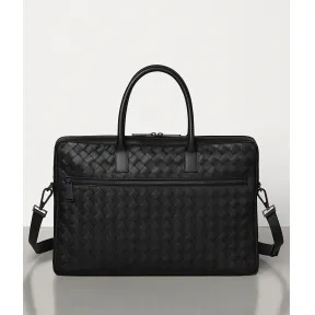 葆蝶家/Bottega Veneta 黑色 公文包 603441-VCPQ1-8984