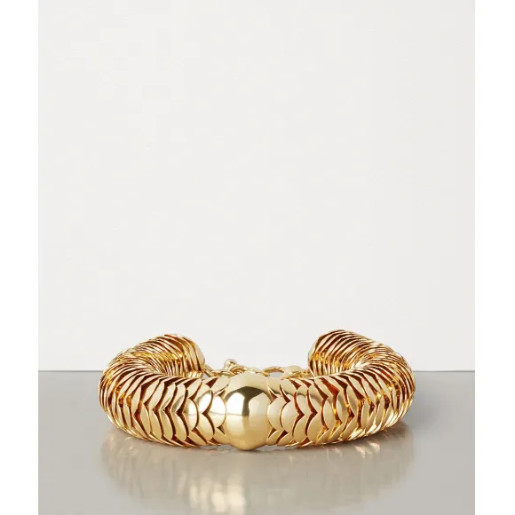 葆蝶家/Bottega Veneta 镀金纯银手链 608512VAHU08120