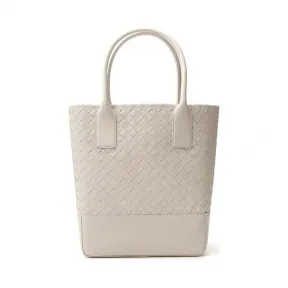 葆蝶家/Bottega Veneta 男士 米白色 皮革 手提包 608595-VCPQ1-9674