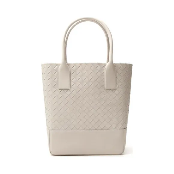 葆蝶家/Bottega Veneta 男士 米白色 皮革 手提包 608595-VCPQ1-9674