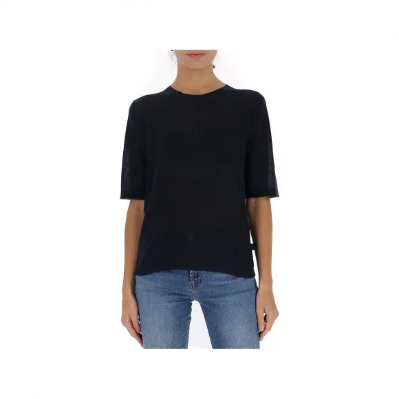 葆蝶家/Bottega Veneta 海军蓝 海军蓝羊绒短袖 T 恤 608604VKJY04246