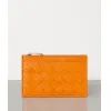 葆蝶家/Bottega Veneta 浅橙色 钥匙包 608784-VCPP3-7475