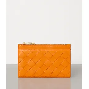 葆蝶家/Bottega Veneta 浅橙色 钥匙包 608784-VCPP3-7475