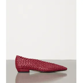 葆蝶家/Bottega Veneta Rabosello香槟色 ALMOND平底鞋 608875-VBSN0-6237