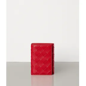 葆蝶家/Bottega Veneta INTRECCIO编织小羊皮长款钱包 609285VCPP28855