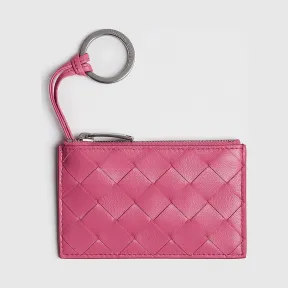 葆蝶家/Bottega Veneta 粉红色 钥匙包 609315-VCPP2-5632