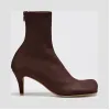 葆蝶家/Bottega Veneta 巧克力酱色 Bloc皮靴 610238-VBSO0-2502