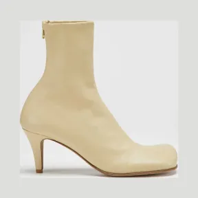 葆蝶家/Bottega Veneta 蜡白色 Bloc皮靴 610238-VBSO0-8279