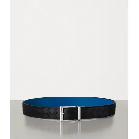 葆蝶家/Bottega Veneta INTRECCIATO编织VN皮革双面腰带 611394VCPQ18267