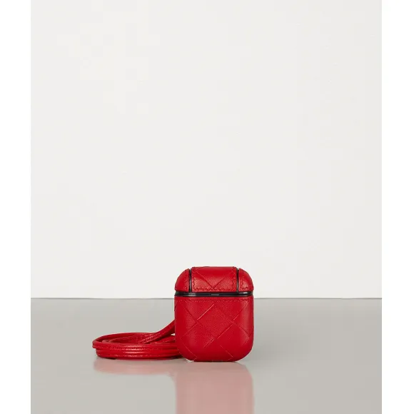 葆蝶家/Bottega Veneta 亮红色 AIRPOD耳机盒 612042-VCPP0-8937