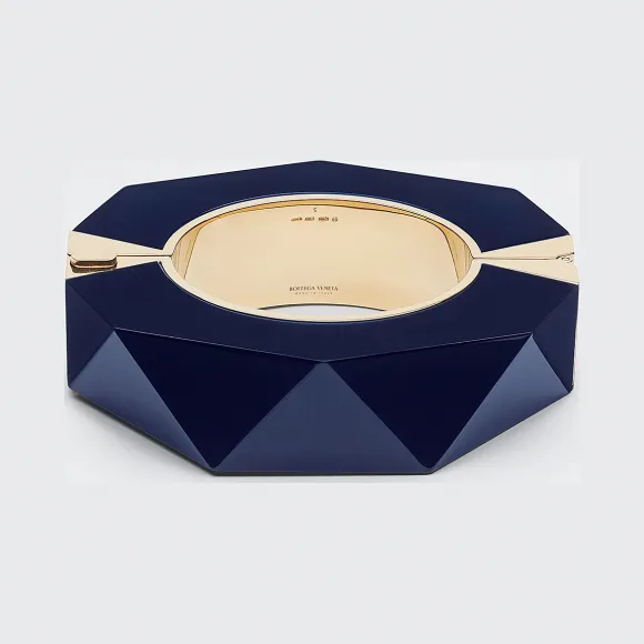 葆蝶家/Bottega Veneta 海洋蓝、金色抛光 手镯 629193-VAHU9-4200